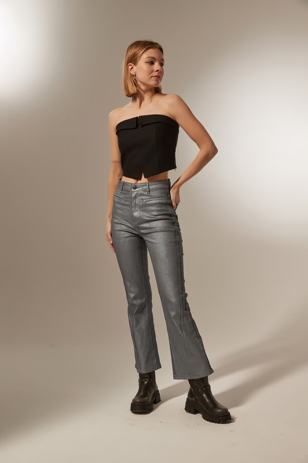 PANTALON KANOL PLATEADO image number null