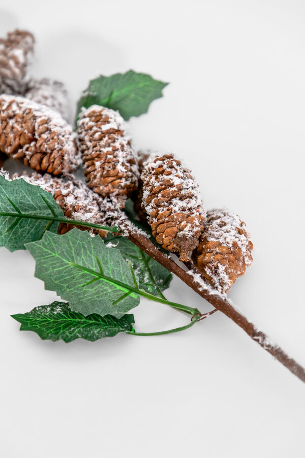 Deco Navidad Rama Mu&eacute;rdago y Pi&ntilde;as COLOR UNICO image number null