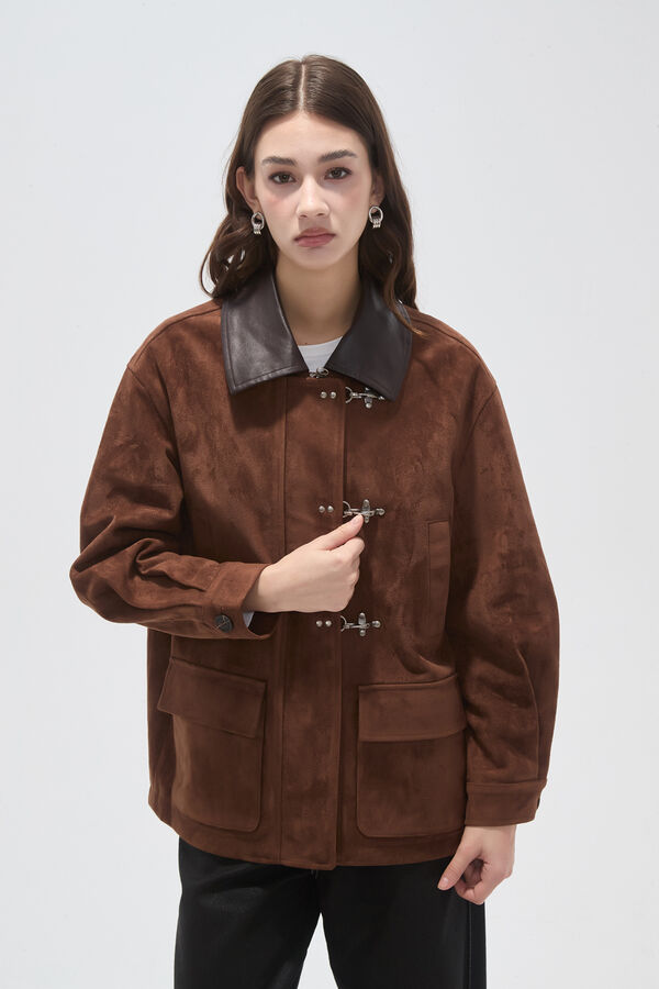 CHAQUETA GORVEN MARRON image number null
