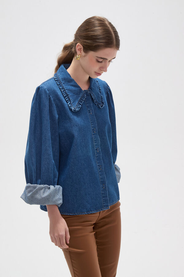 CAMISA RAVILA AZUL MEDIO image number null