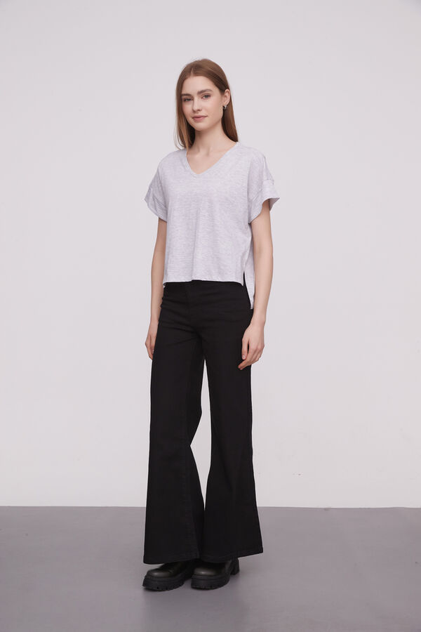 REMERA SABRINA GRIS MELANGE image number null
