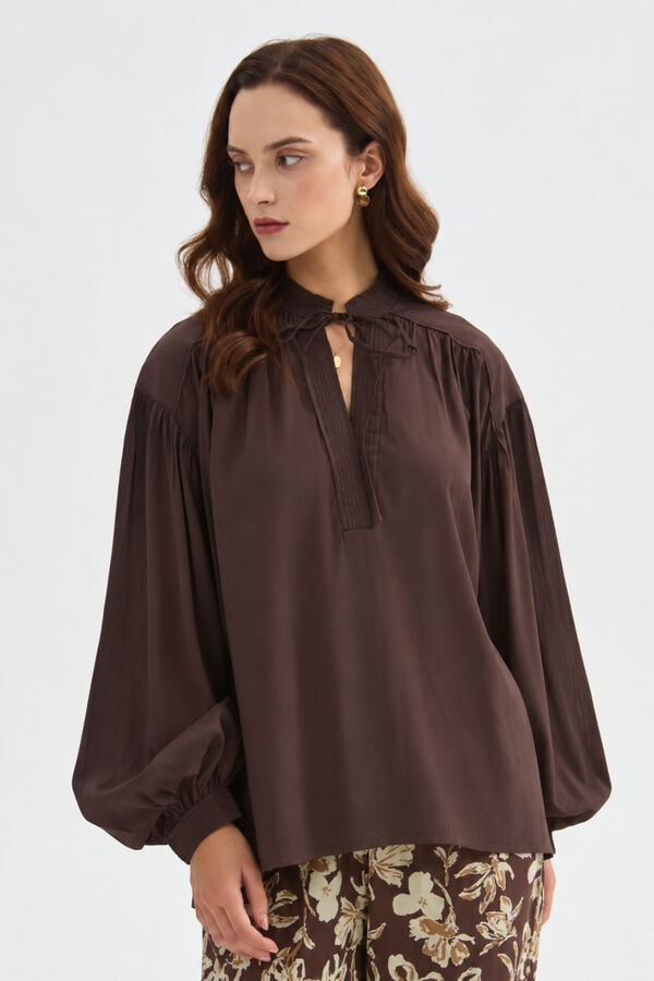 BLUSA NALIA CHOCOLATE image number null