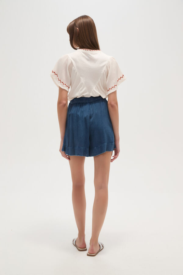 SHORT JOTHI AZUL PIEDRA image number null