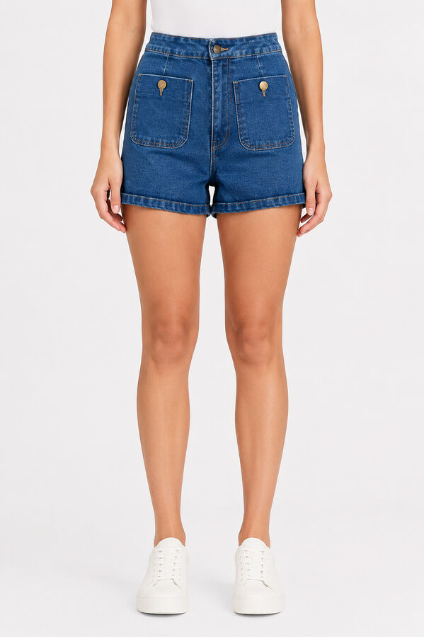 SHORT TAREI 70809 AZUL MEDIO image number null