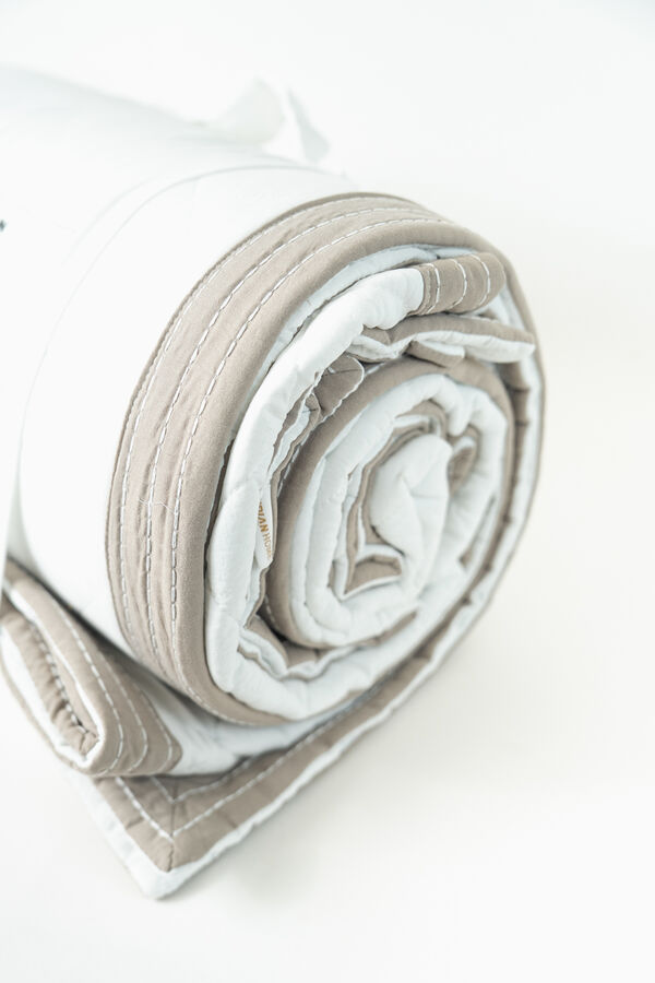 Cubrecama 2 Plazas Queen Microfibra WASHED BLANCO image number null