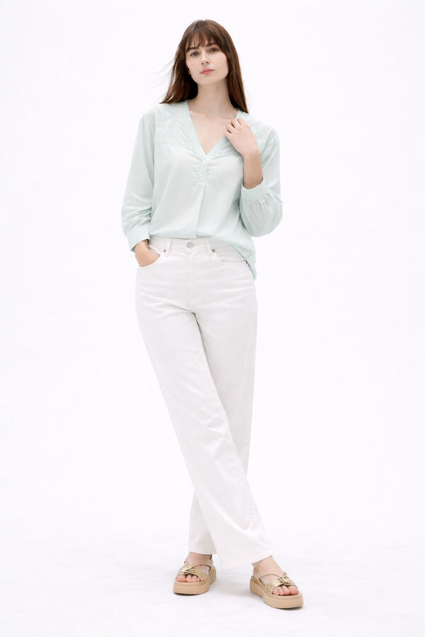 BLUSA TIFONE VERDE AGUA image number null