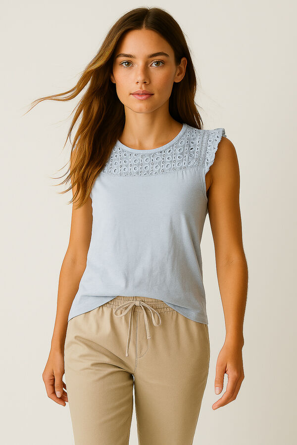 MUSCULOSA COLSEN CELESTE CLARO image number null