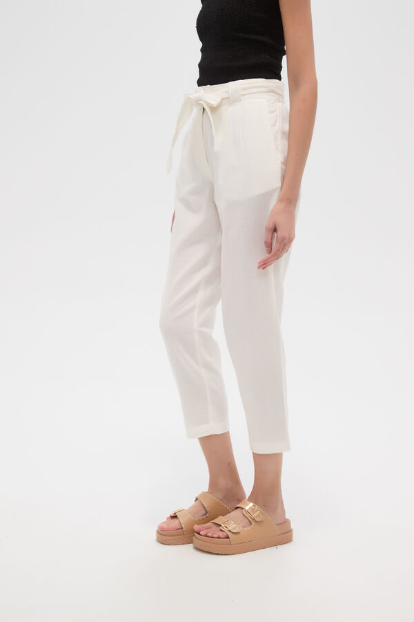 PANTALON SOUZA MARFIL  / OFF WHITE image number null
