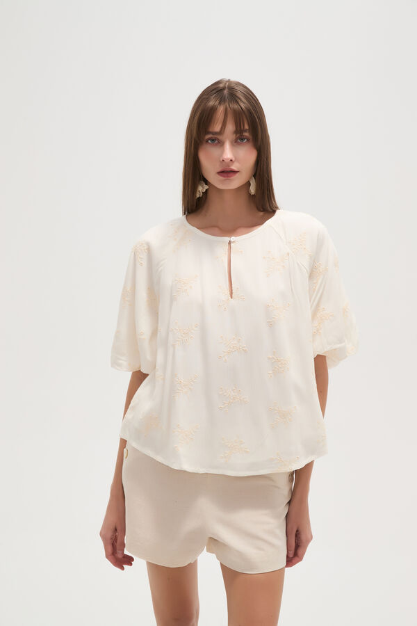 BLUSA JACINTE CRUDO / NATURAL image number null