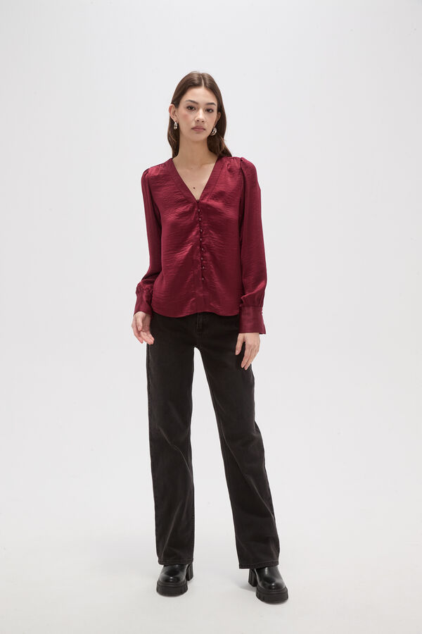 CAMISA SENIA BORDEAUX image number null