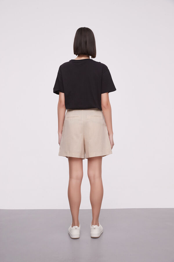 SHORT MIELAS BEIGE CLARO image number null