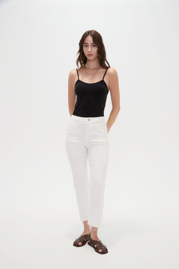 PANTALON VILEHADA 70809 MARFIL  / OFF WHITE image number null