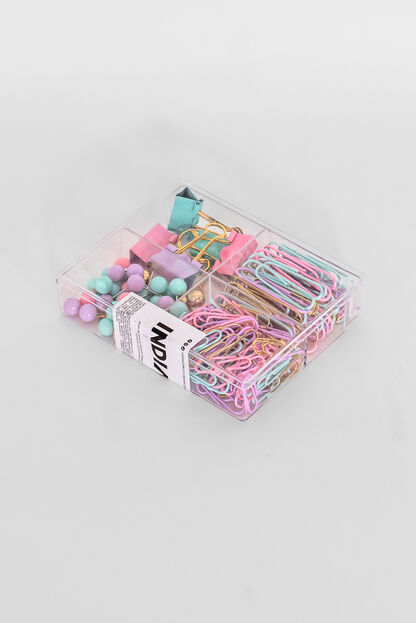 Set Pins & Clips, Multicolor 5 COLOR UNICO image number null