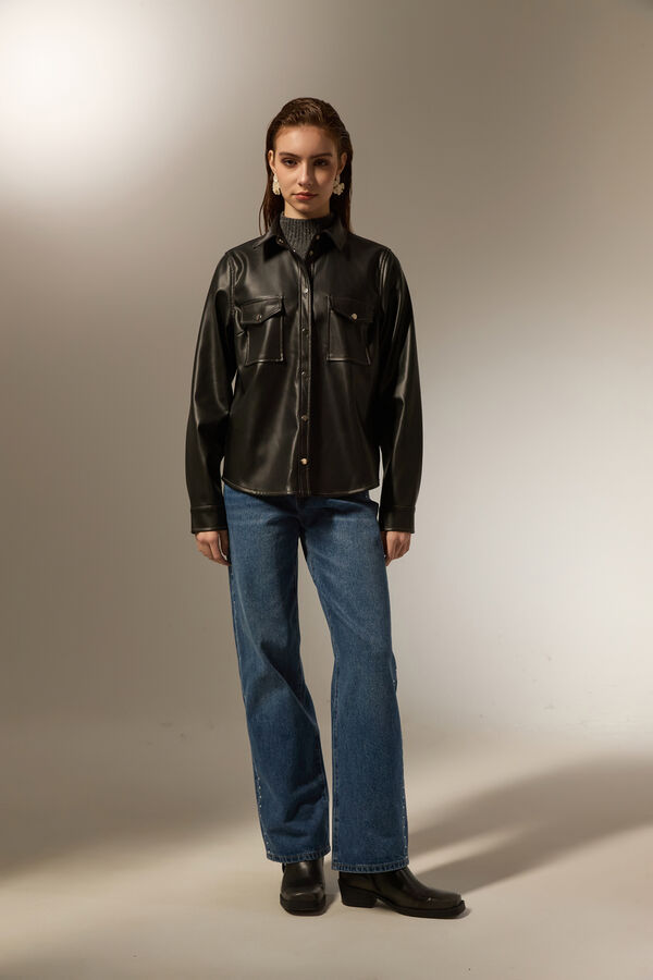 SOBRECAMISA WANTANABE NEGRO image number null