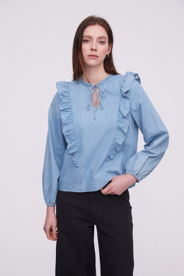 BLUSA RIMBAL AZUL CLARO image number null