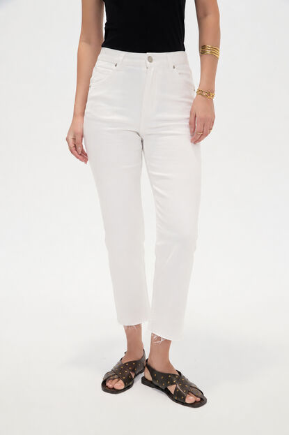 PANTALON VILEHADA 70809 MARFIL  / OFF WHITE image number null