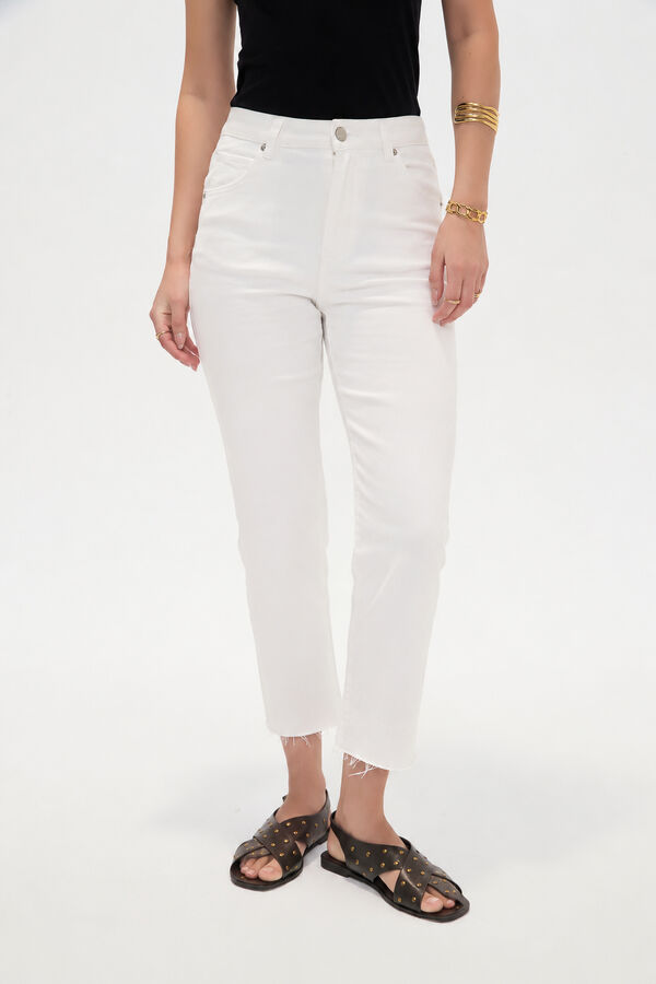 PANTALON VILEHADA 70809 MARFIL  / OFF WHITE image number null