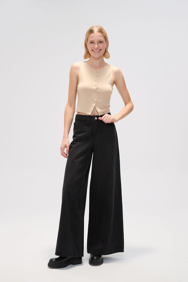 PANTALON POLICORO NEGRO image number null