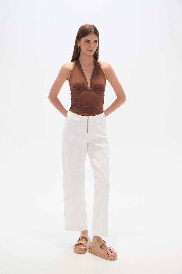 PANTALON BAICERE MARFIL  / OFF WHITE image number null