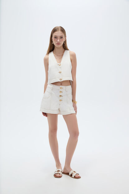 SHORT JARIN 70809 BLANCO image number null