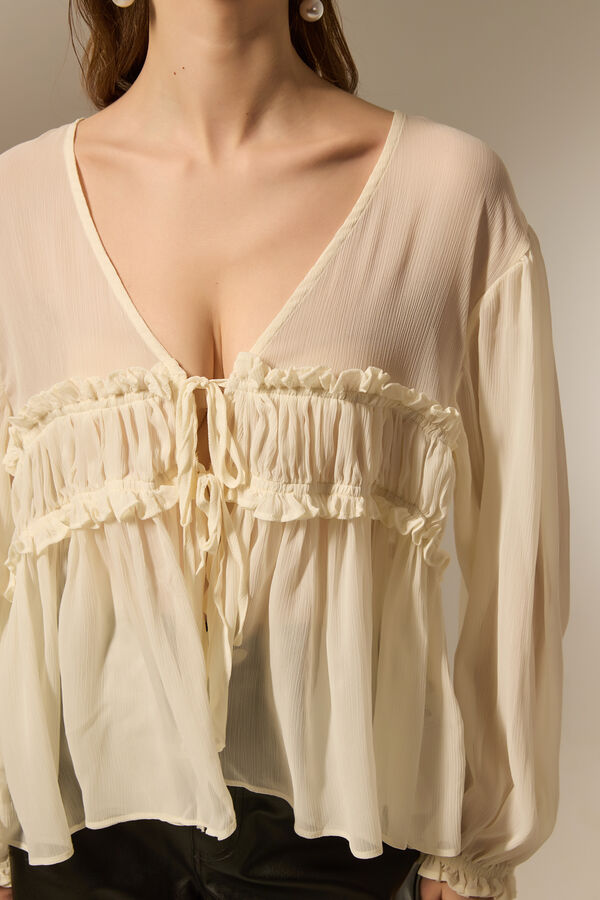 BLUSA CELIN CRUDO / NATURAL image number null