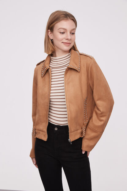 CHAQUETA SIYUA BEIGE OSCURO image number null