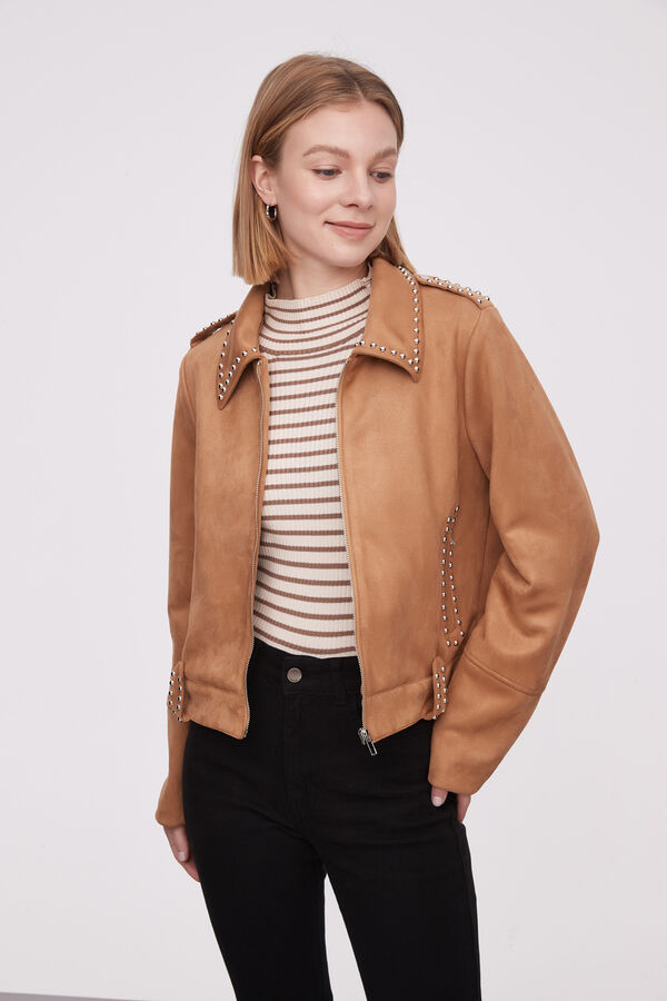 CHAQUETA SIYUA BEIGE OSCURO image number null