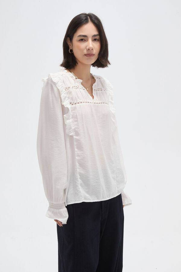 BLUSA TIREN MARFIL  / OFF WHITE image number null