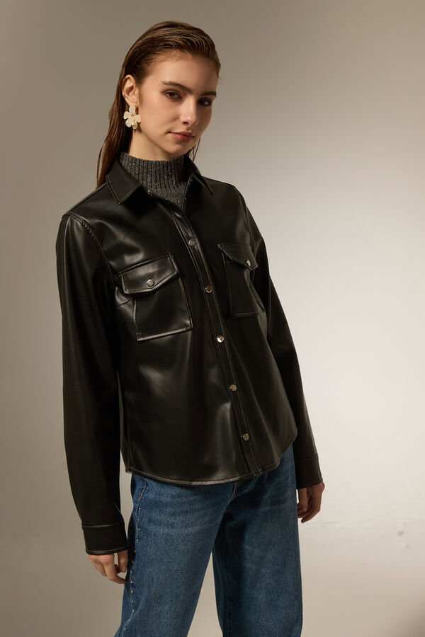 SOBRECAMISA WANTANABE NEGRO image number null