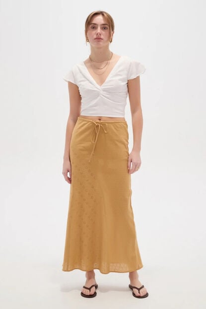 FALDA AGLAE 70809 BEIGE OSCURO image number null