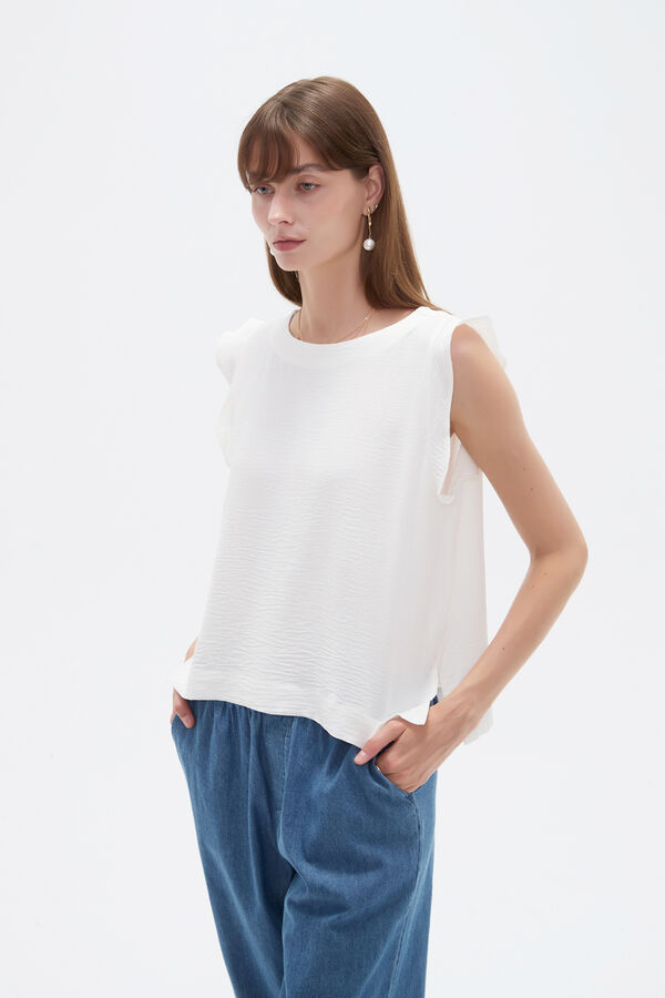BLUSA JASTEL 70607 MARFIL  / OFF WHITE image number null