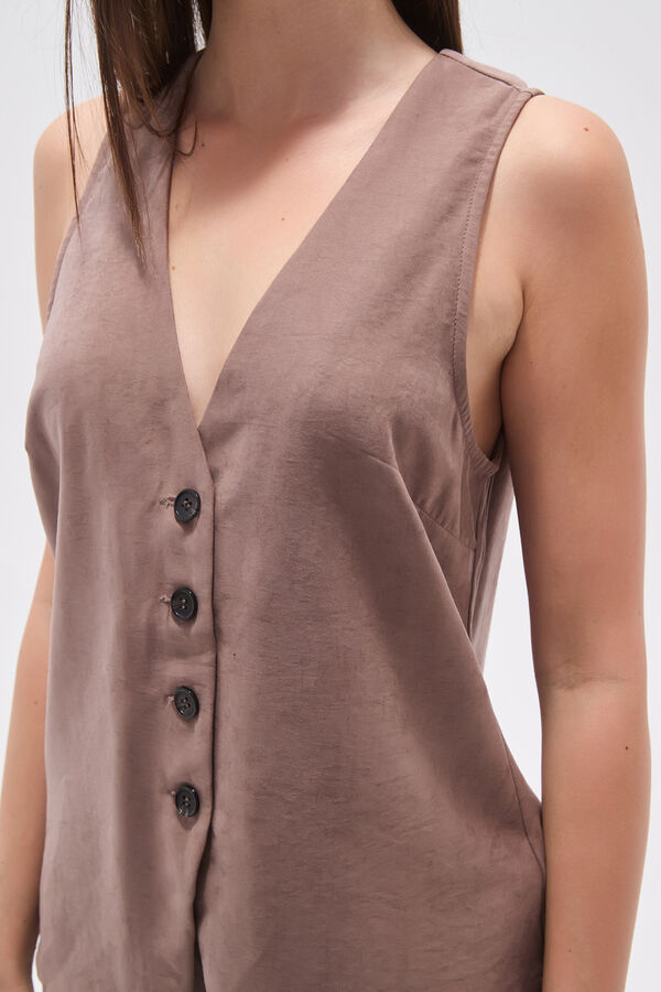 CHALECO ARUM TAUPE / MINK / VISON image number null