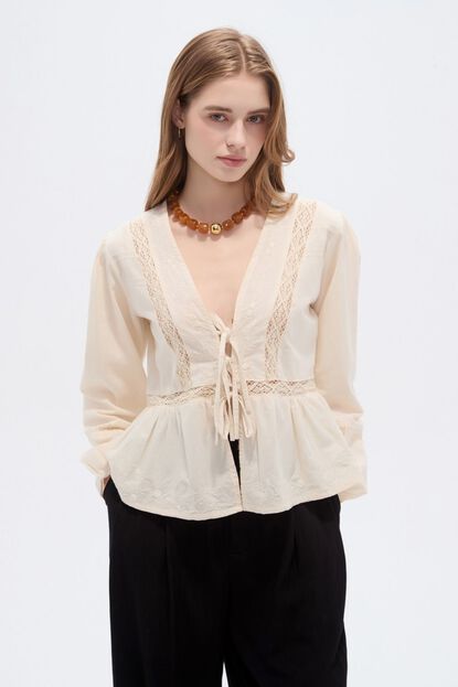 BLUSA EVRIN 70607 CRUDO / NATURAL image number null