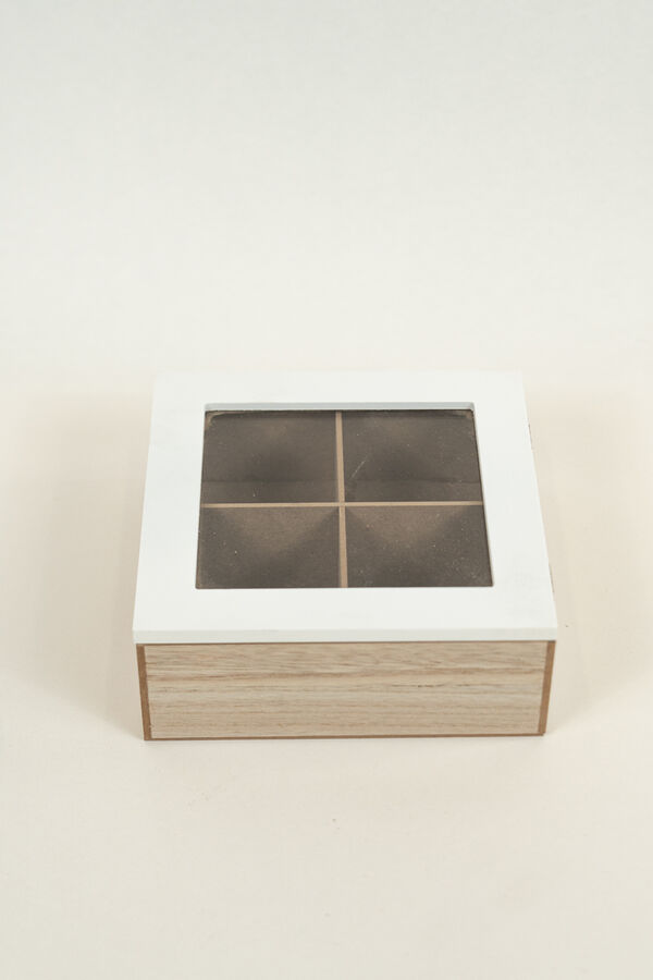 Caja para T&eacute; Tea, 4 separadores COLOR UNICO image number null