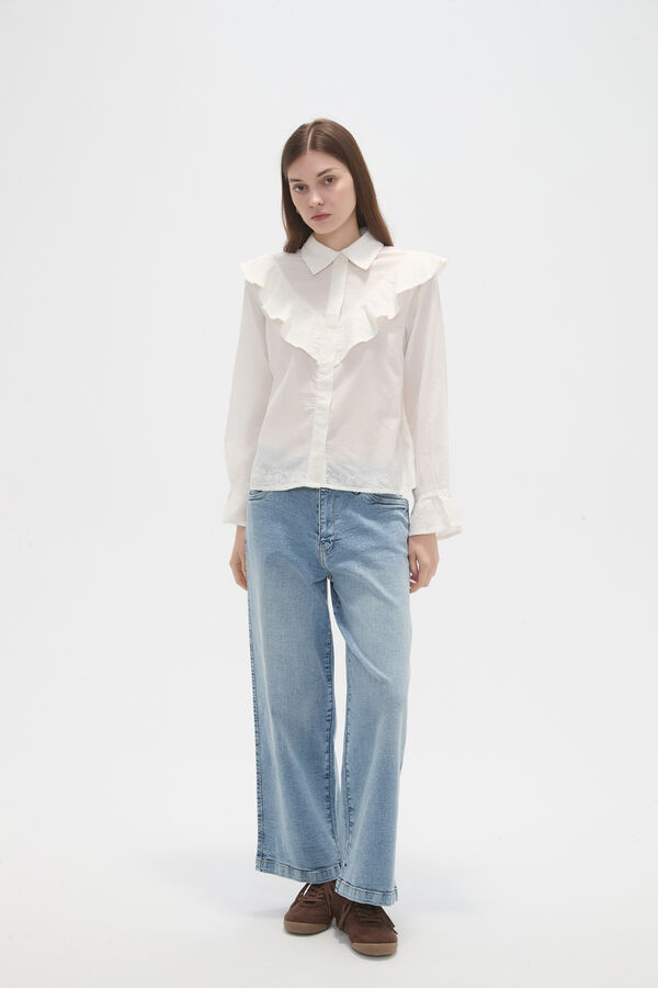 CAMISA HARIET MARFIL  / OFF WHITE image number null