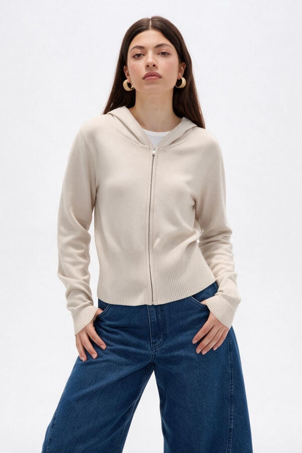 SACO ADENA BEIGE MELANGE image number null