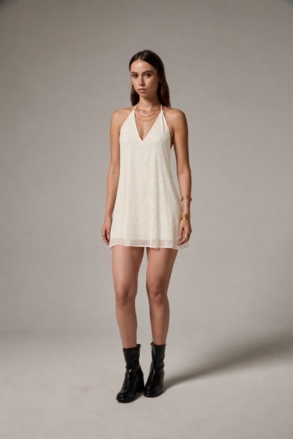 VESTIDO YAIRALI CRUDO / NATURAL image number null