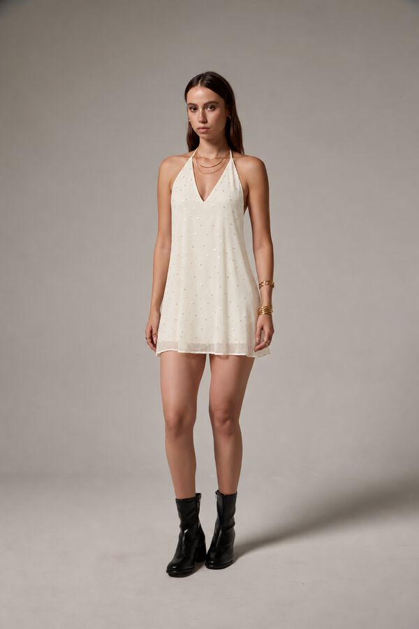 VESTIDO YAIRALI CRUDO / NATURAL image number null