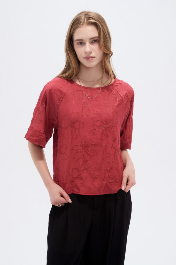 BLUSA KISNOR 70607 TERRACOTA image number null