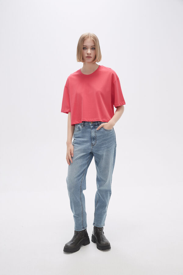 PANTALON JEANIU AZUL GRISACEO image number null