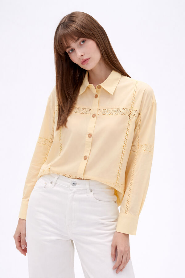 CAMISA AGREICA AMARILLO PALIDO image number null