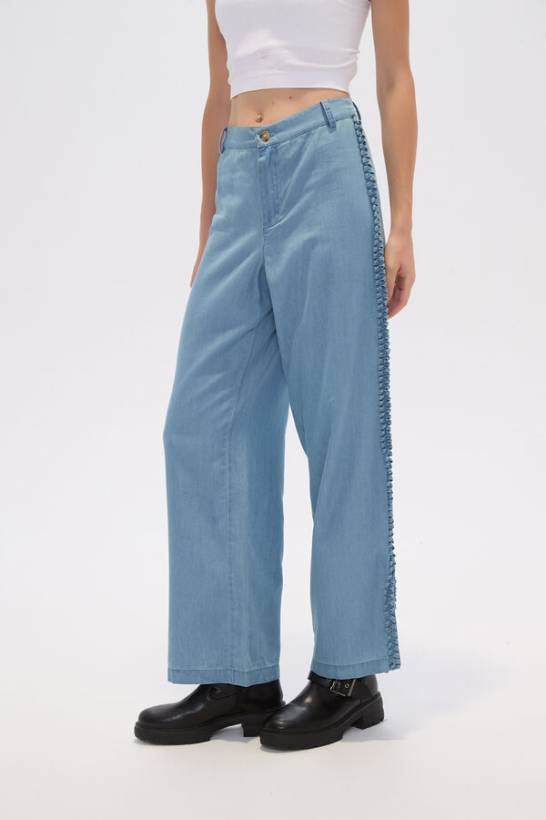 PANTALON BOLINER AZUL CLARO image number null
