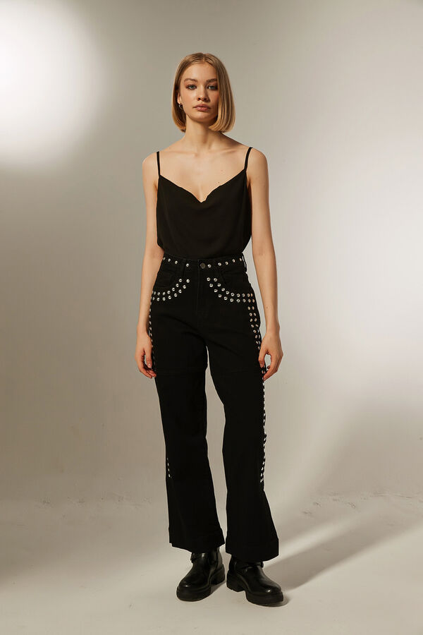 PANTALON BOHOS NEGRO image number null
