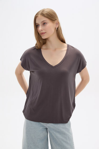 REMERA VENOM GRIS OSCURO image number null