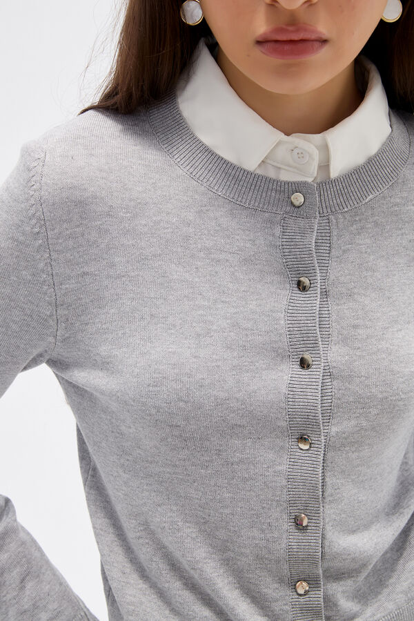 SACO SYLVEN GRIS MELANGE MEDIO image number null