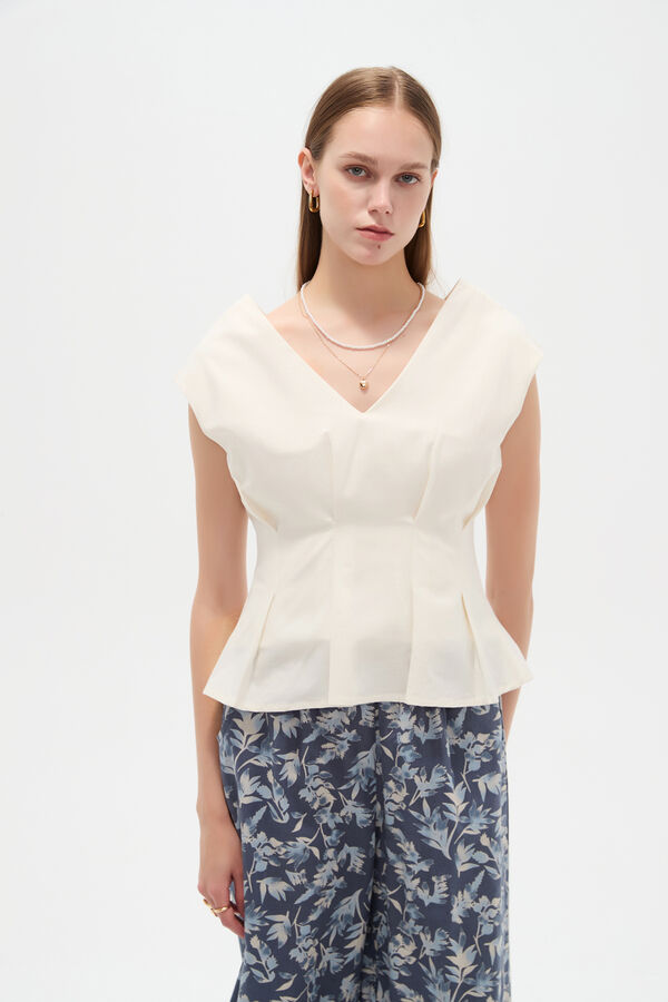 BLUSA KELAN 70809 MARFIL  / OFF WHITE image number null