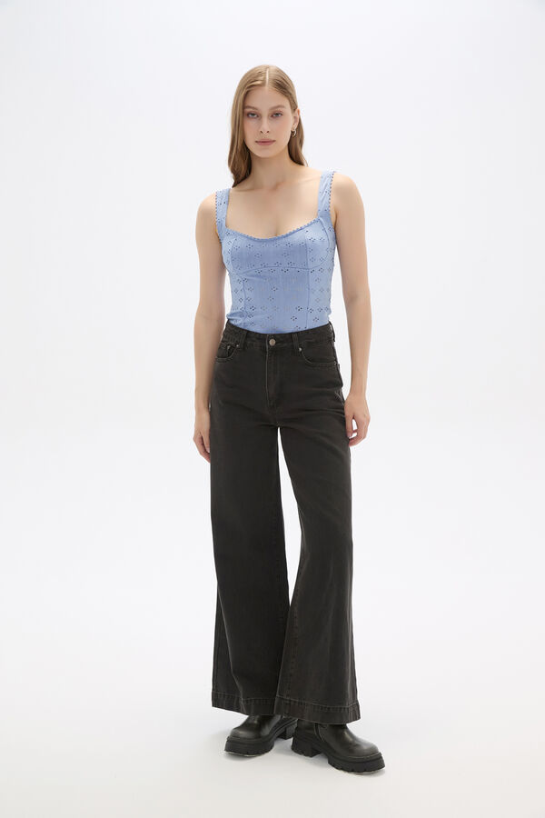 PANTALON MELVARA GRIS OSCURO image number null