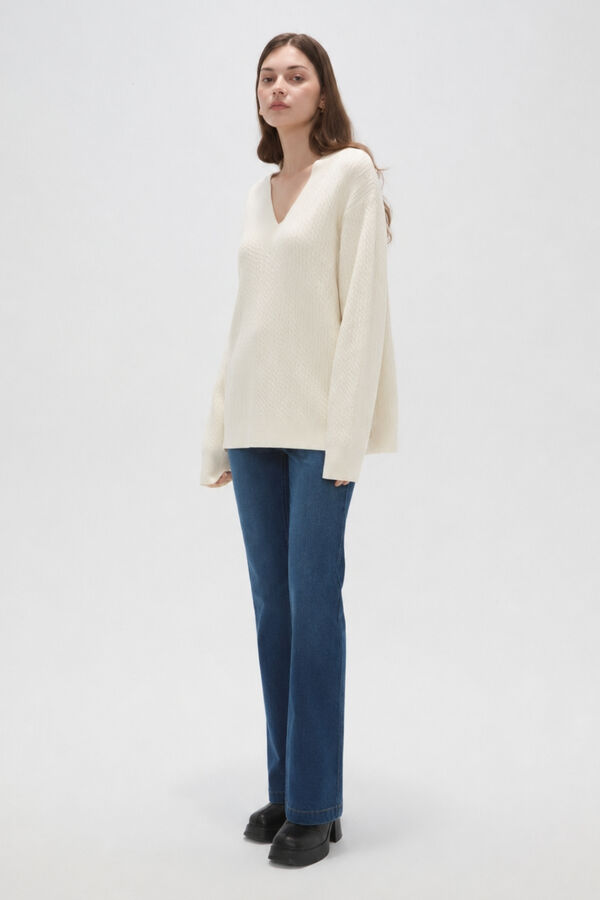 SWEATER VARSITY CRUDO / NATURAL image number null