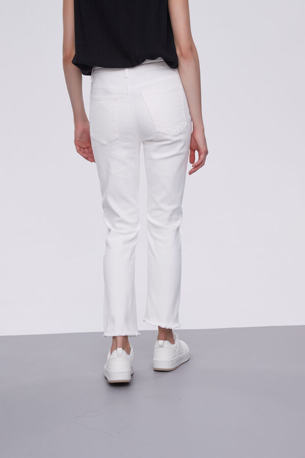 PANTALON CALENDRE MARFIL  / OFF WHITE image number null