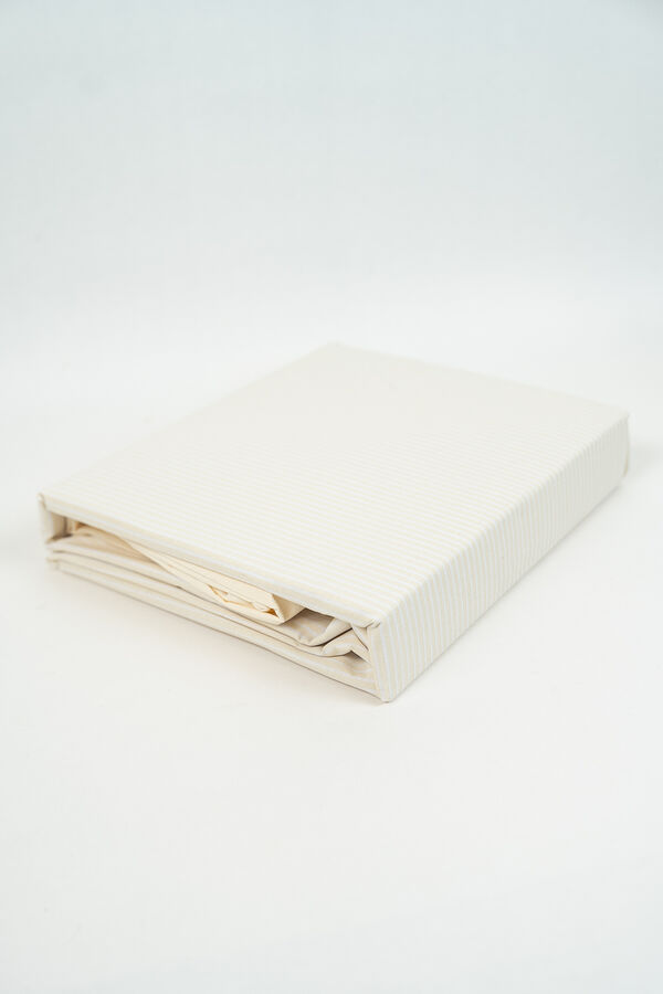 S&aacute;banas 1 plaza 144 Hilos Stripes CREMA image number null